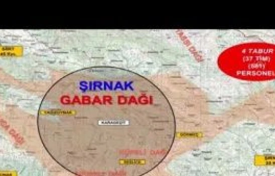 Şırnak'ta Eren Abluka-5 Şehit Jandarma Er Şakir Elkovan Operasyonu başlatıldı