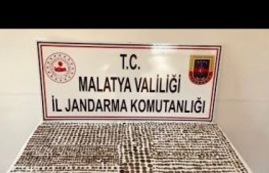 Tarihi eser niteliği taşıdığı değerlendirilen 1919 parça malzeme ele geçirildi