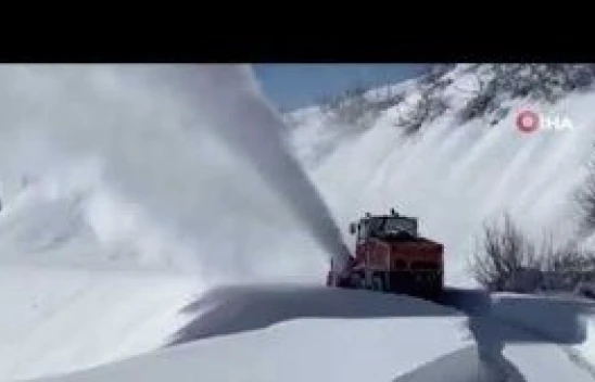 Tunceli'de karla mücadele çalışması sürüyor