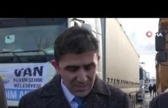 Van'dan yeni yardım tırları deprem bölgesine gönderildi