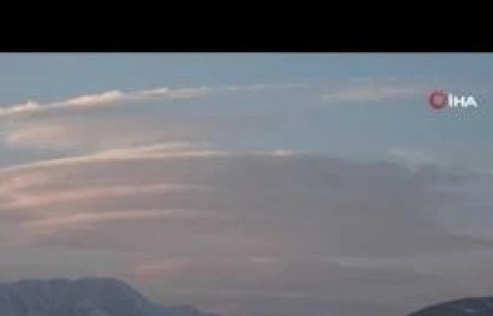 Yüksekova semalarında mercek bulutu oluştu