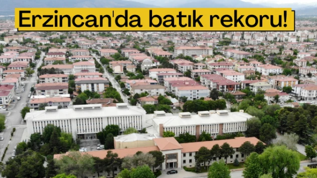Erzincan bu alanda rekor kırdı