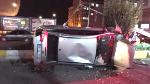 Ağrı'da feci kaza: araç takla attı