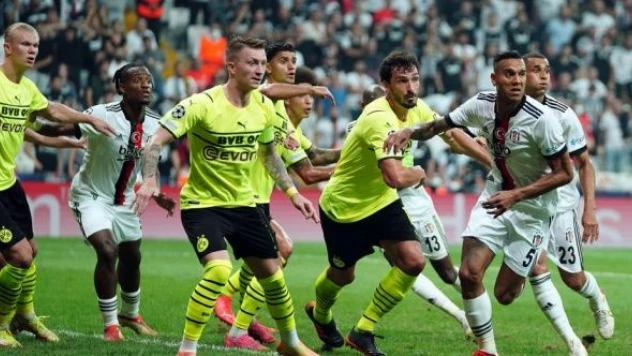 Beşiktaş, Alman temsilcisi Borussia Dortmund'a 2-1 mağlup oldu