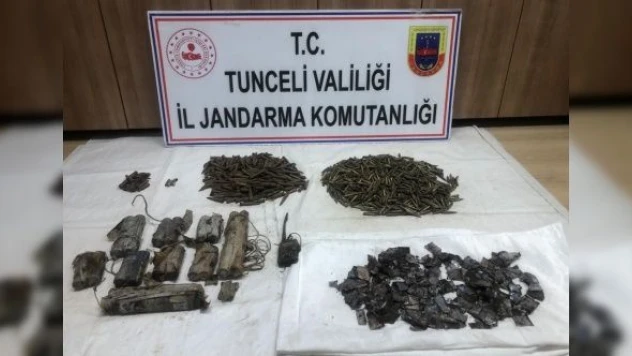 Tunceli'de 5 odadan oluşan sığınak imha edildi