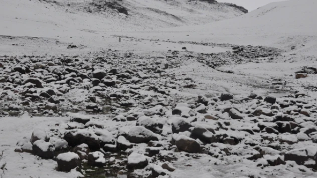 Bu sene Kars'a kış erken geldi