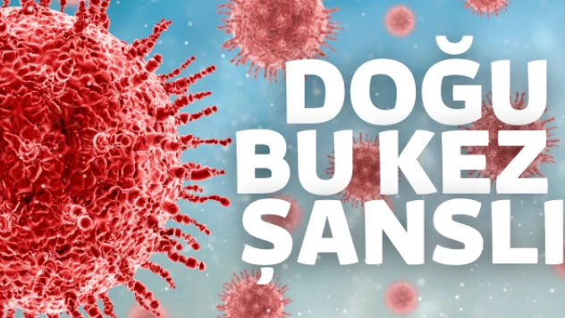 Doğu illeri vaka sıralamasında şanslı