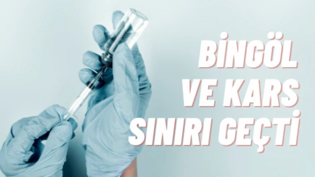 Kars ve Bingöl beklenen aşılanma oranına ulaştı