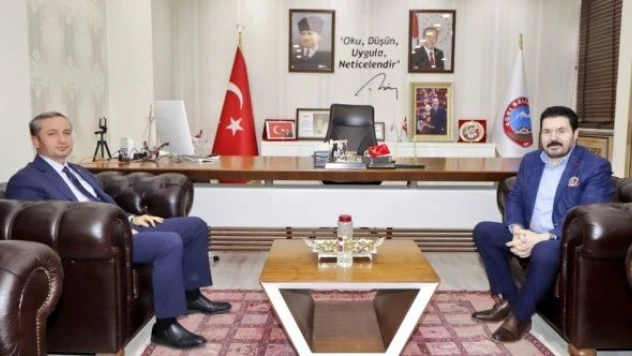 Kökrek, Belediye Başkanı Sayan'ı ziyaret etti