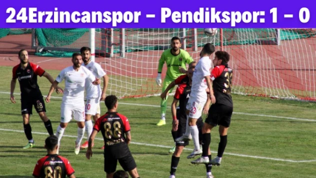 Maç sonucu... 24Erzincanspor - Pendikspor: 1 - 0