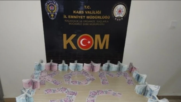 Kars'ta sahte para operasyonu:  211 bin 600 lira ele geçirildi