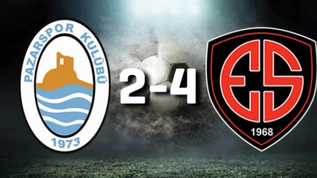 Pazarspor: 2 - 24 Erzincanspor: 4