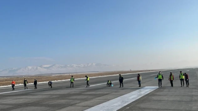 Ağrı Ahmed-i Hani Havalimanı'na FOD çıkarması