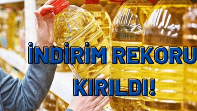 Ayçiçek yağında rekor indirim ! İşte fiyatlar