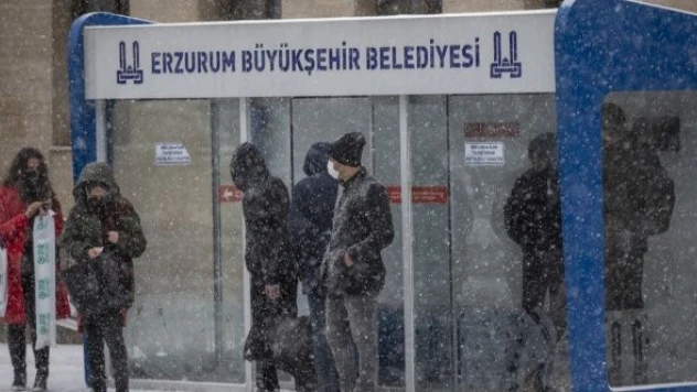 Erzurum'da okullara kar tatili müjdesi