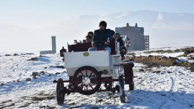 Ani Ören Yeri'nde elektrikli fayton hizmet vermeye başladı