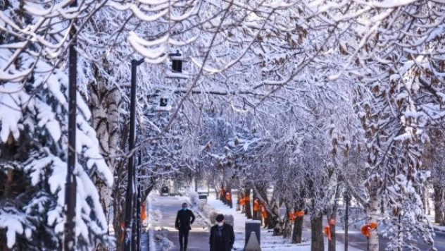Erzurum kar manzaralarıyla büyüledi