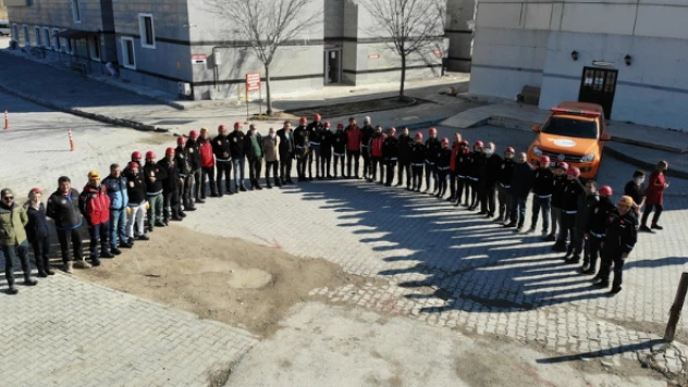 Van'da hastanede yapılan yangın tatbikatı nefes kesti