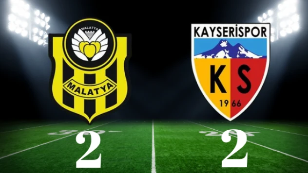 Yeni Malatyaspor: 2- Kayserispor : 2