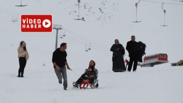Abalı Kayak Merkezi uzun bir aradan sonra sezonu açtı