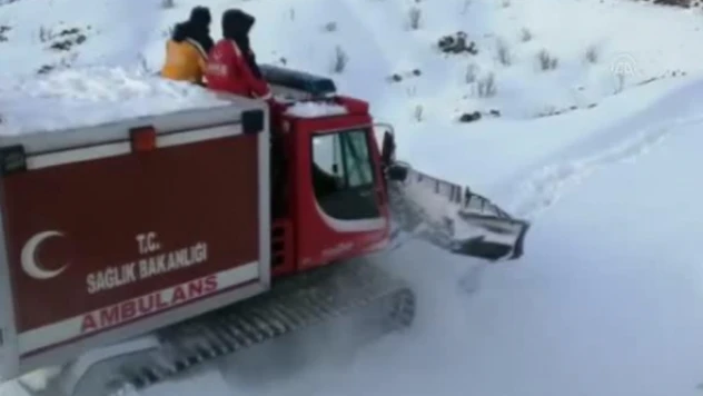 Bingöl'de yolu kapanan mezradaki hastanın imdadına UMKE yetişti