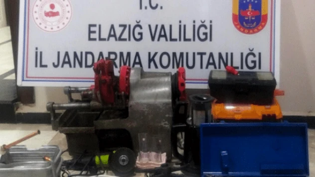 Elazığ jandarma ekipleri 5 hırsıza böyle suçüstü yaptı!