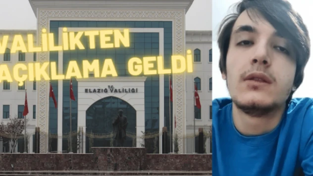 Elazığ Valiliği'nden Enes Kara açıklaması