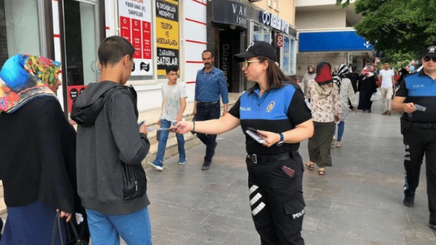 Erzincan'da polis ekipleri vatandaşı hırsızlara karşı uyardı!