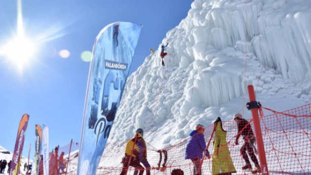 Palandöken buz tırmanışı festivali başladı