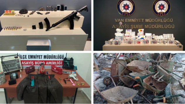 Van polisi mesaiye hız kesmeden devam ediyor