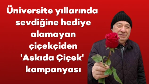 Bu da 'Askıda Çiçek' kampanyası