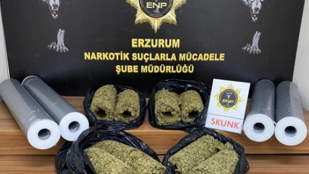 Erzurum'da kilolarca skunk ele geçirildi!