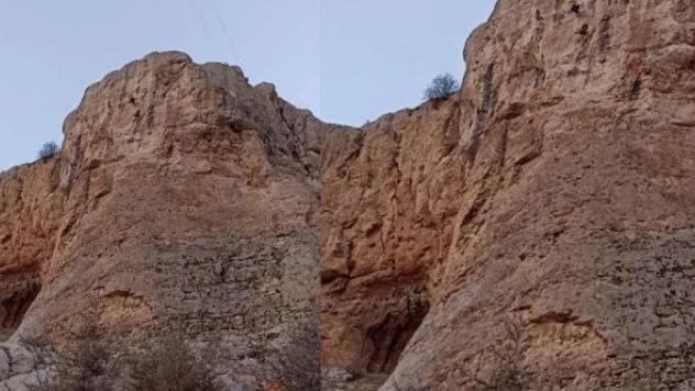 Malatya'da kayalıkta mahsur kalan vatandaş bakın nasıl kurtarıldı?