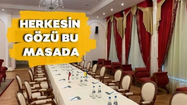Müzakere salonundan ilk görüntü geldi!
