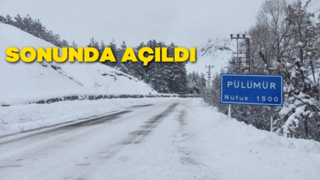 Tunceli-Pülümür-Erzincan yolu açık!