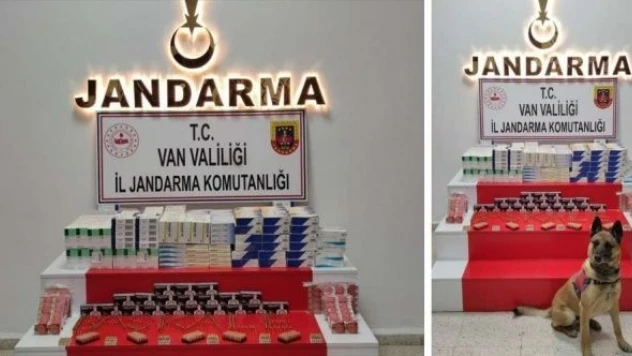 Van'da gümrük kaçağı mermi ve ilaç ele geçirildi