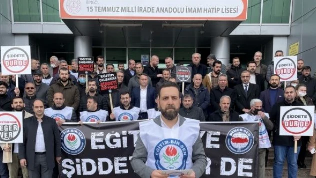 Eğitim Bir-Sen Bingöl Şubesi bir öğretmenin darbedilmesini kınadı