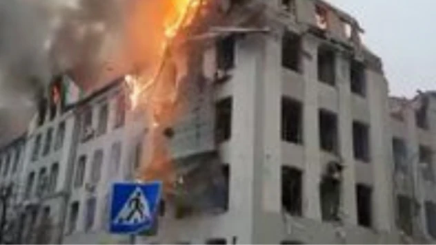 Harkiv'de Emniyet Binası patlatıldı!