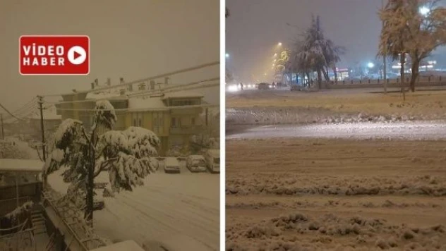 Isparta'da yine kar yağışı başladı!