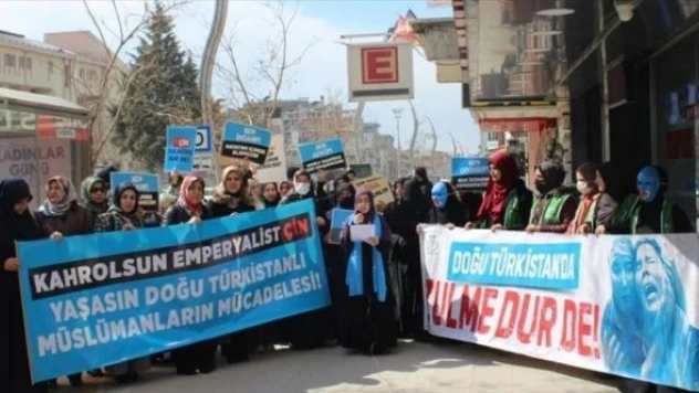 Van Doğu Türkistanlı kadınların sesi oldu