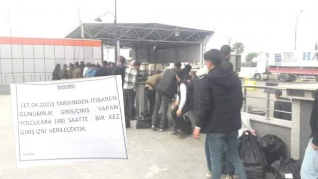 Habur Sınır Kapısı'nda geçişlere sınırlama