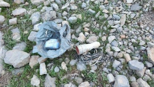 Hakkari'de patlayıcı düzeneği böyle imha edildi!