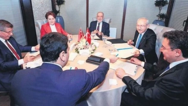 6'lı masa Gelecek Partisi Genel Merkezi'de bir araya geldi