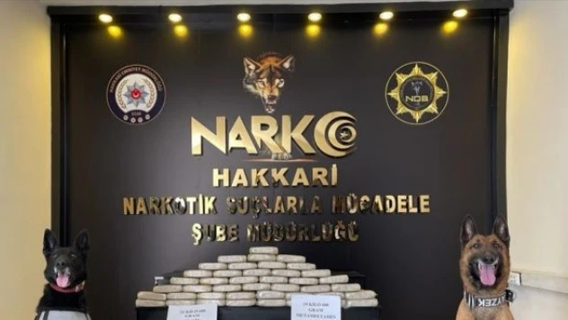 Hakkari'de uyuşturucu operasyonu!