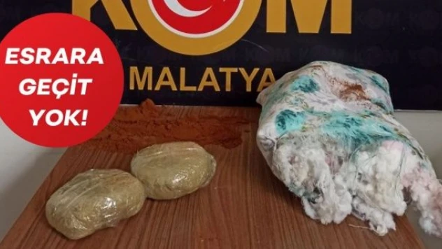 Malatya'da  esrar ve cinsel içerikli ürün operasyonu!