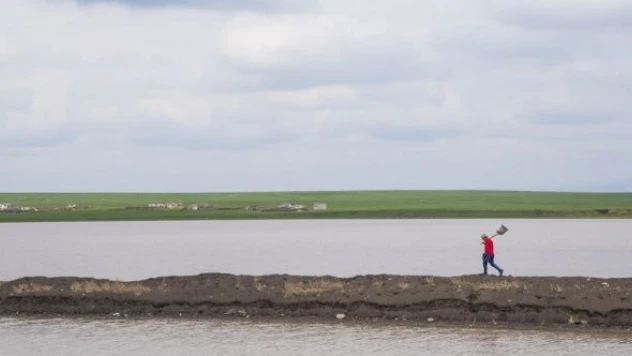 Mışko Gölü 16 yıl sonra suyla doldu