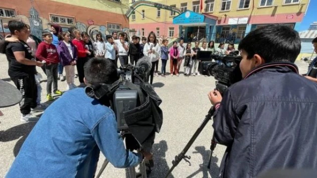 Van'da öğrenciler kamerayla tanıştı