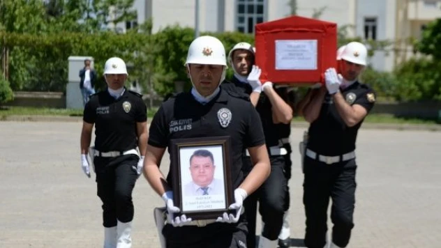 Vefat eden Solhan İlçe Emniyet Müdürü Koç için tören yapıldı