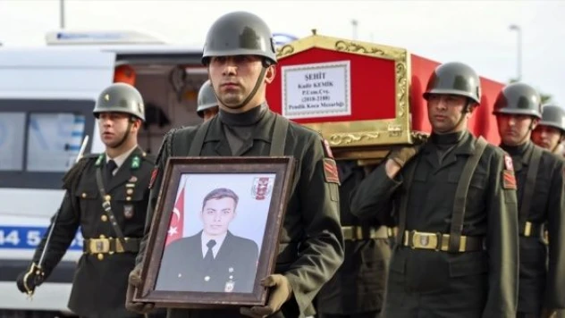 Şehit Piyade Uzman Çavuş Kadir Kemik son yolculuğuna uğurlandı