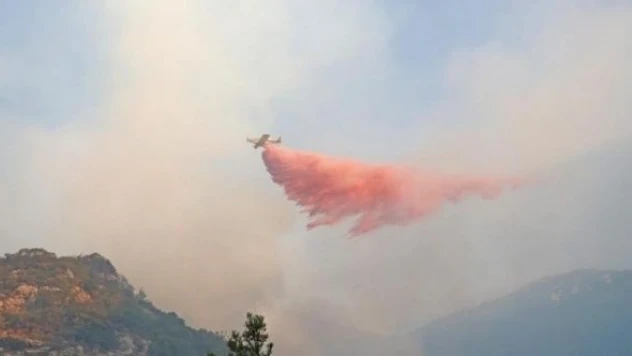 Datça'daki yangına mücadele devam ediyor!